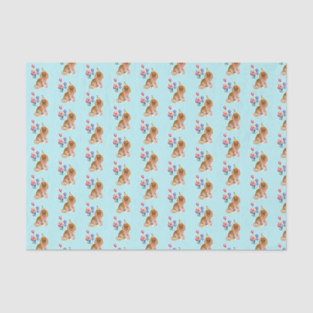 Ruby Cavalier King Charles Spaniel Birthday    Tissue Paper (Front)