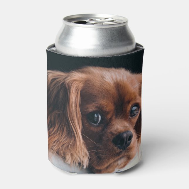 Ruby Cavalier King Charles Spaniel Dog Can Cooler (Can Front)