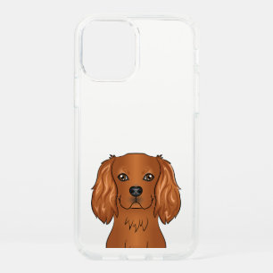 Ruby Cavalier King Charles Spaniel Dog Head Speck iPhone 12 Case