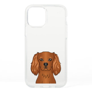 Ruby Cavalier King Charles Spaniel Dog Head Speck iPhone 12 Case