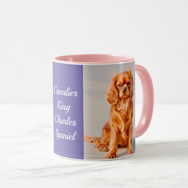 Ruby Cavalier King Charles Spaniel Dog Mug (Front Right)