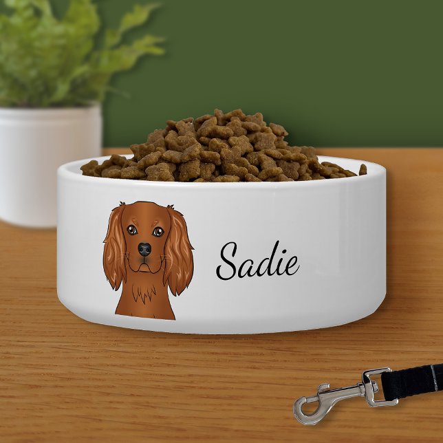 Ruby Cavalier King Charles Spaniel Dog & Name Bowl (Creator Uploaded)