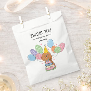 Ruby Cavalier King Charles Spaniel Favor Bag