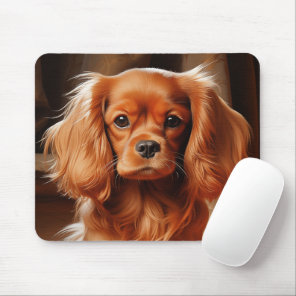 Ruby Cavalier King Charles Spaniel Mouse Pad