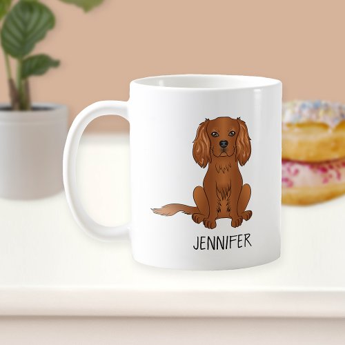 Ruby Cavalier King Charles Spaniel  Name Coffee Mug