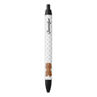 Ruby Cavalier King Charles Spaniel &amp; Name Pen