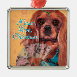 Ruby Cavalier Spaniel Ornament