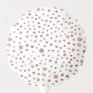 Ruby Confetti Watercolor Dots Balloon