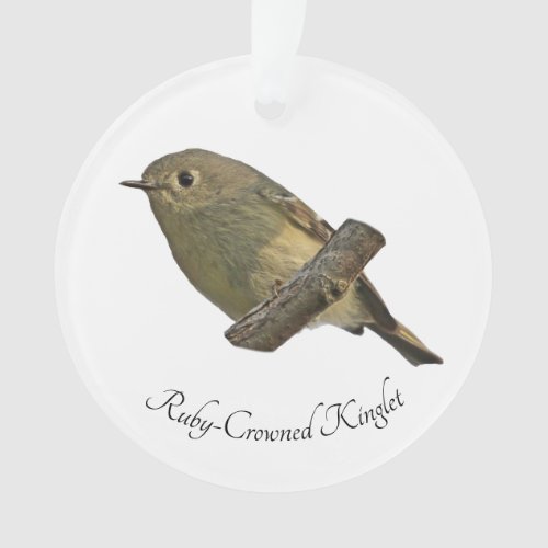 Ruby_Crowned Kinglet Ornament