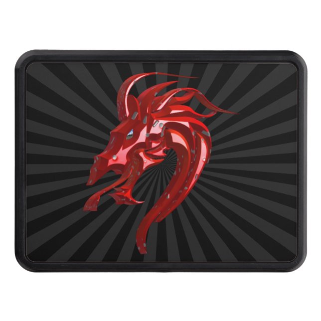 Ruby Dragon Hitch Cover (Front)