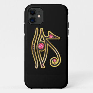 Ruby Eye of Ra in Gold iPhone 11 Case