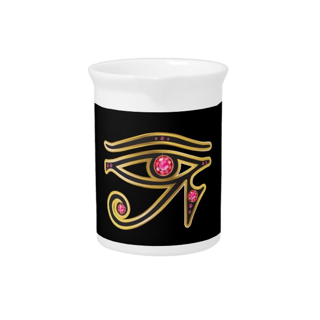 Ruby Eye of Ra in Gold Pitcher (Front)