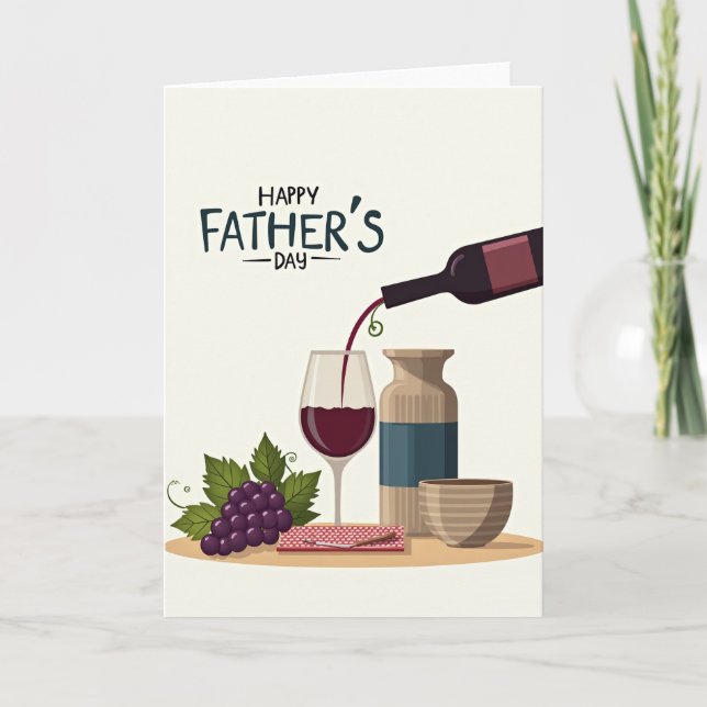 Ruby Fathers Day Flow Art Card (Front)