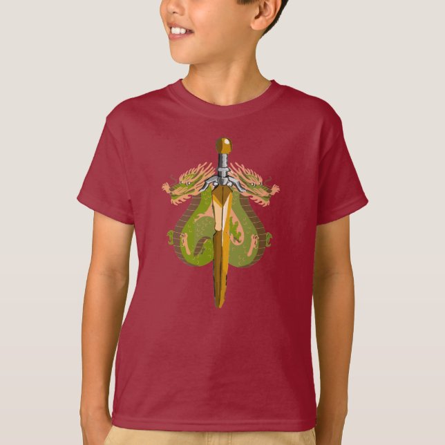 Ruby Flame Dragon Sigil T-Shirt (Front)