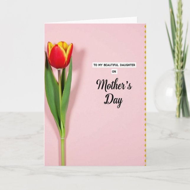 Ruby Flower Mothers Day Card (Front)