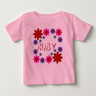 RUBY Flowers Baby T-Shirt