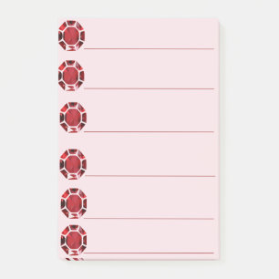 Ruby Gem stone Checklist Post-it Notes