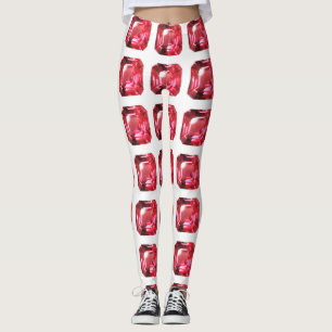 Ruby Gemstone Pink Leggings