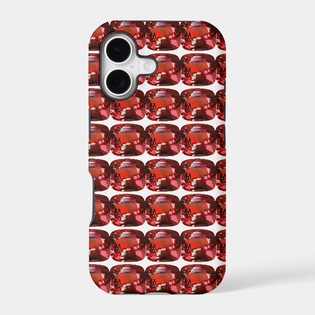 Ruby Gemstone Red Iphone Case (Back)