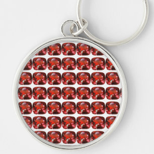 Ruby Gemstone Red Keychain