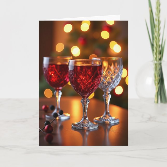 Ruby Glass Holiday Card (Front)