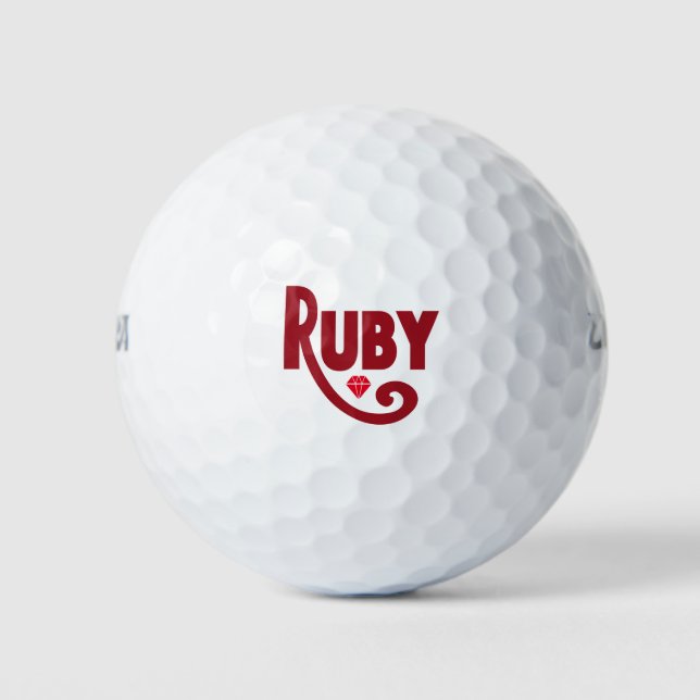 Ruby Golf Balls (Front)
