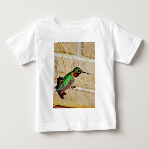 Ruby Green hummingbird Baby T_Shirt