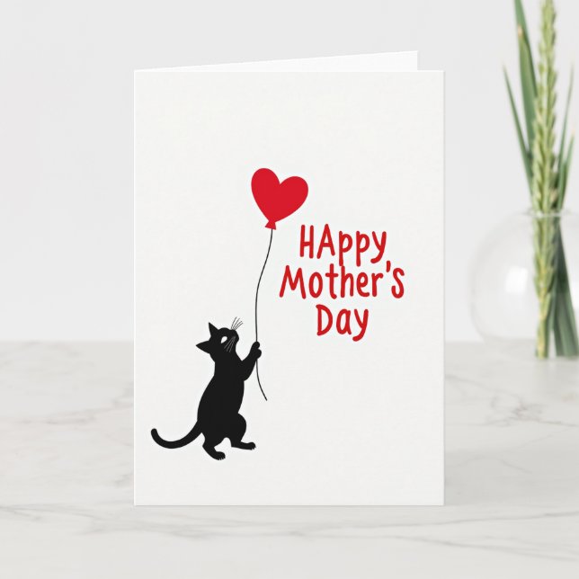 Ruby Heart Mothers Day Card (Front)