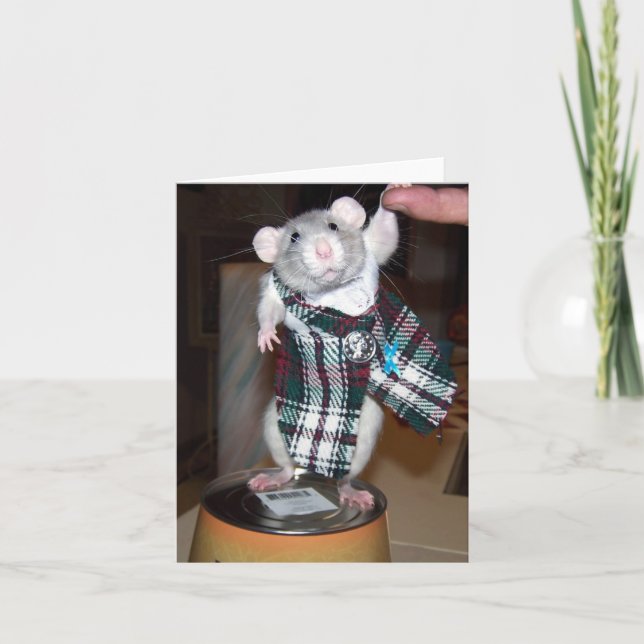 Ruby in her Kilt Card (Front)