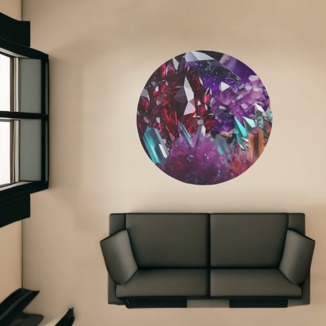 Ruby Jewel Gemstones Healing Crystals Rug (Insitu (Indoor 1))