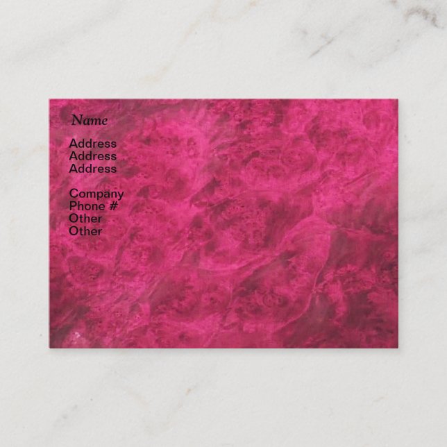 Ruby Jewel Tone Business Card (Front)