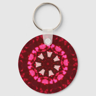 Ruby Kaleidoscope Keychain