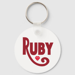 Ruby Keychain