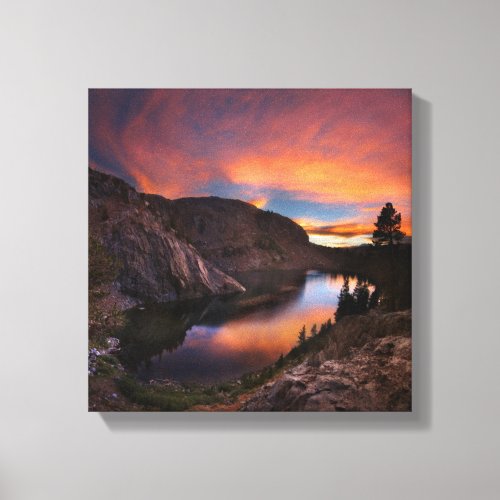 Ruby Lake Sunset _ John Muir Trail _ Sierra Nevada Canvas Print