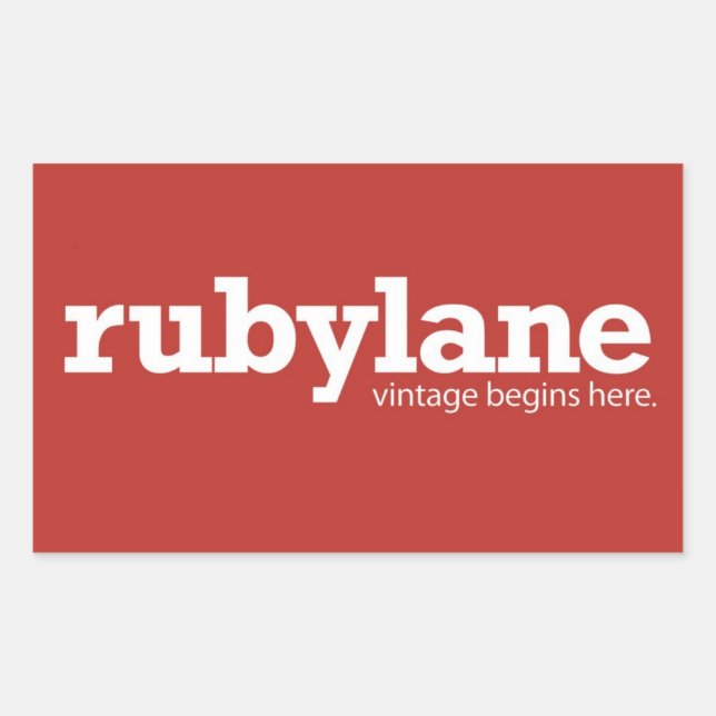 Ruby Lane Color Block Sticker (Front)