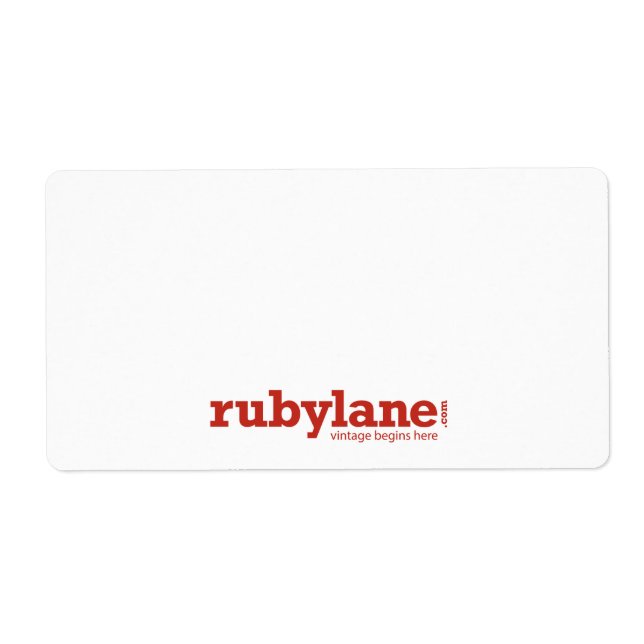 Ruby Lane Large Shipping Labels w/ Logo (Front)