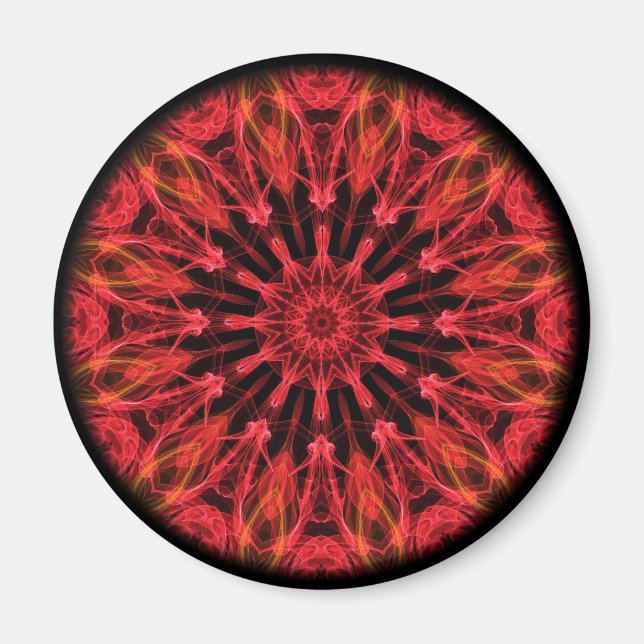 Ruby Love kaleidoscope Magnet (Front)