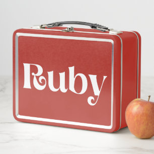 Ruby Metal Lunch Box