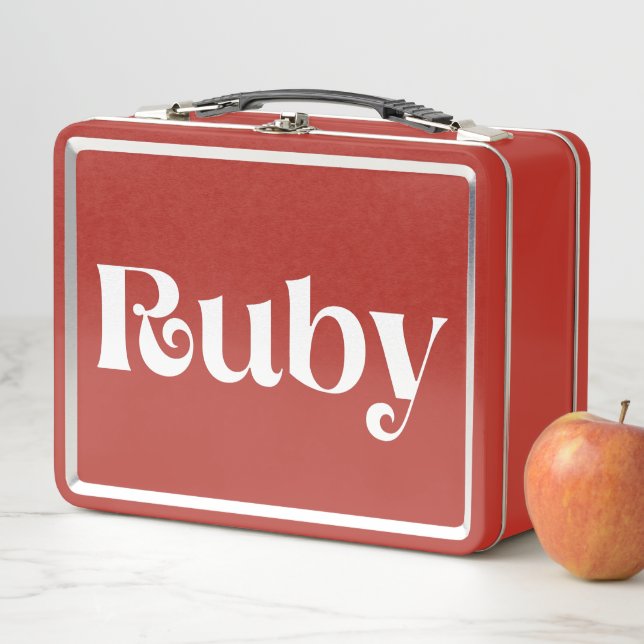 Ruby Metal Lunch Box (In Situ)