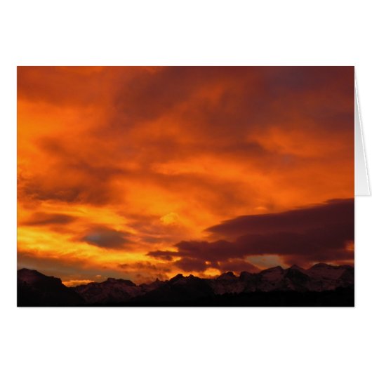 Ruby Mountain Sunset Cards (Front Horizontal)