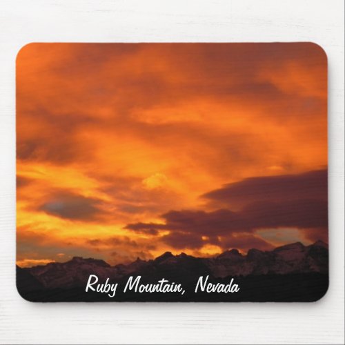 Ruby Mountains Nevada Mouse Pad