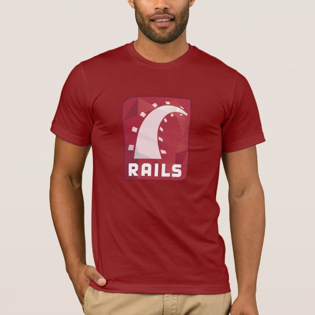 Ruby on Rails T-shirt (Ruby) (Front)