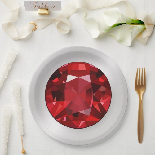 Ruby Paper Plates