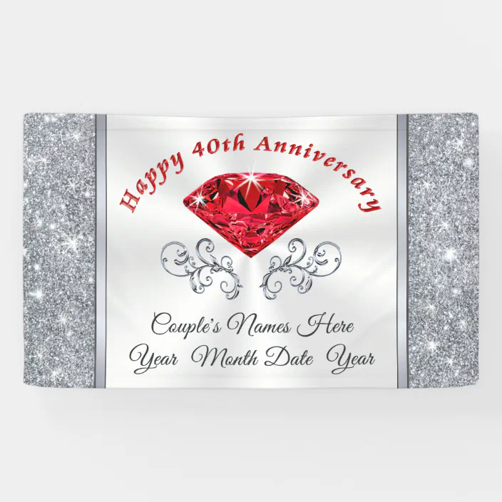 We Still Do Personalized Anniversary Party Confetti with Names and Hearts