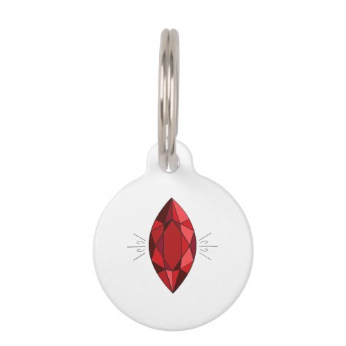 Ruby Pet ID Tag