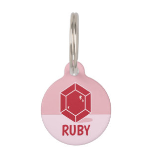 Ruby Pet ID Tag