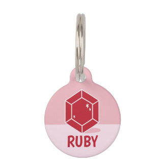 Ruby Pet ID Tag