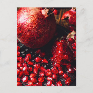 Ruby pomegranate postcard