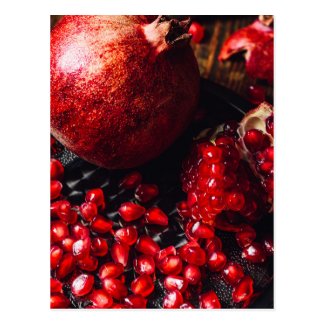 Ruby pomegranate postcard