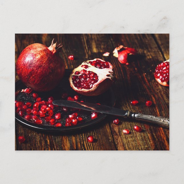 Ruby pomegranate postcard (Front)